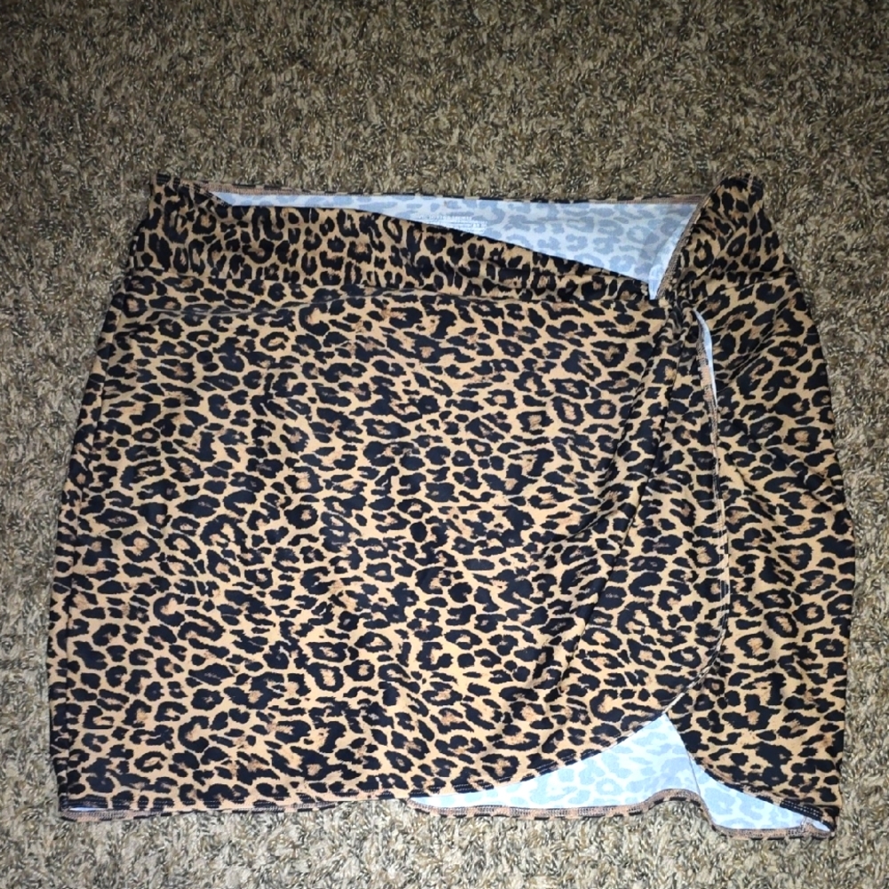 Victoria's Secret Tan Mini Pencil Skirt Wrap Style